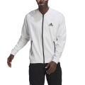 adidas Tennis-Trainingsjacke Stretch Woven (Stretchmaterial, feuchtigkeitsabsorbierend) weiss Herren